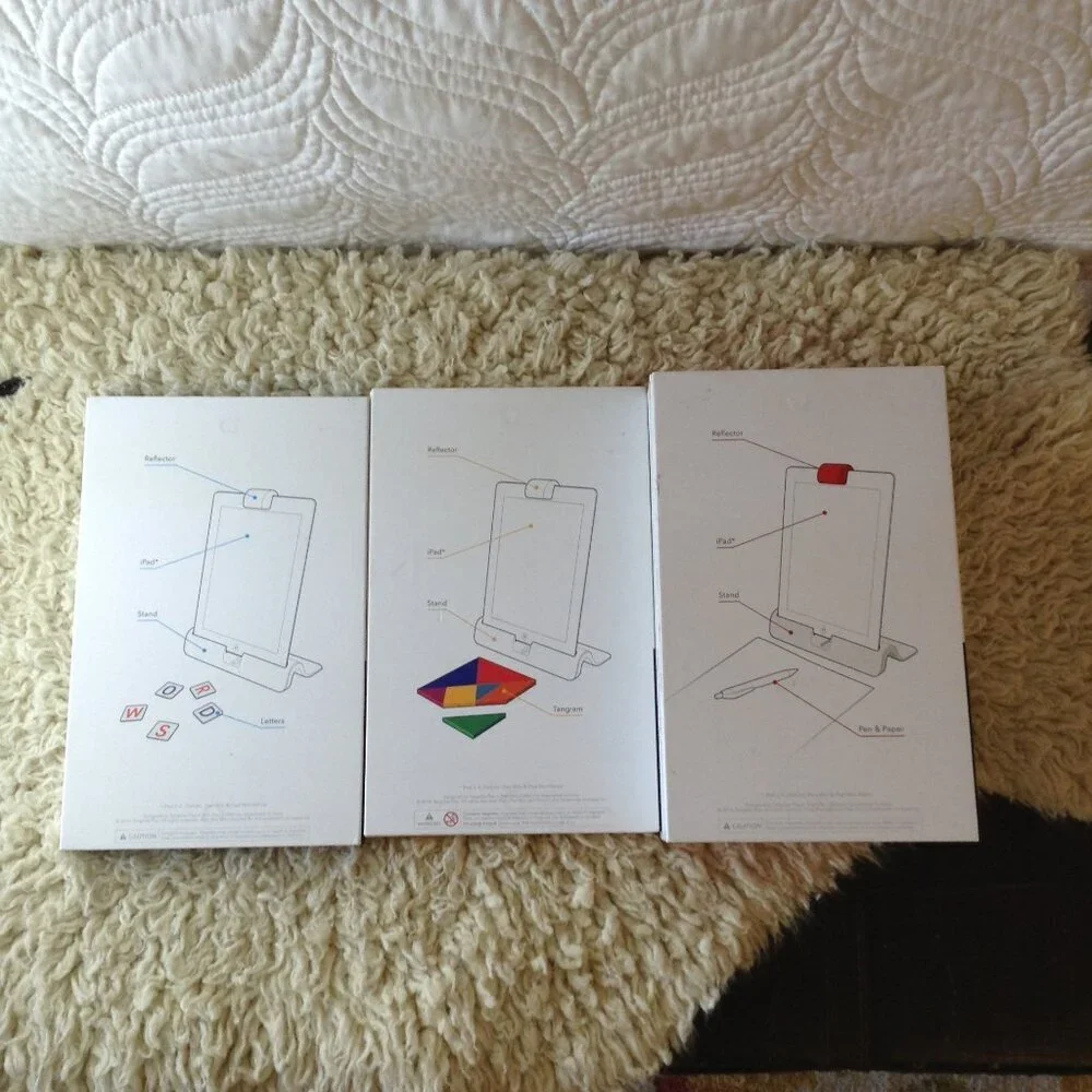 OSMO Words Interactive Learning tool; Tangram & Base. Great way to teach basics